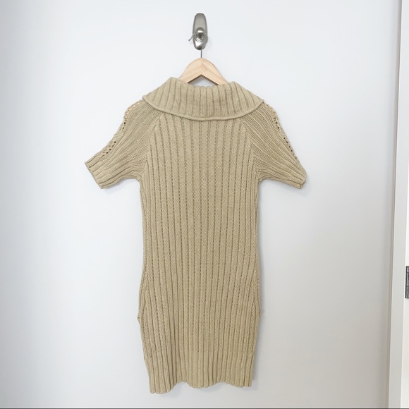 🛍HOST PICK 🛍- DKNY Beige Knit Tunic Button Down Sweater - SZ SM - Picture 3 of 6